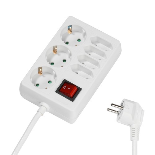 Multipresa bianca schuko 4 - schuko, e