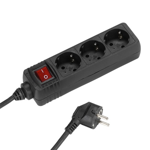 Multipresa nera con porte - multipresa,