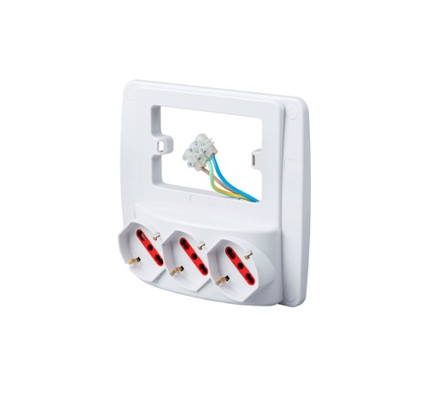 Recessed multi socket emilia - socket, 'emilia