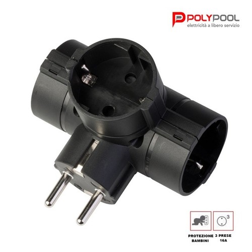 Adattatore tripla multipresa - adattatore,