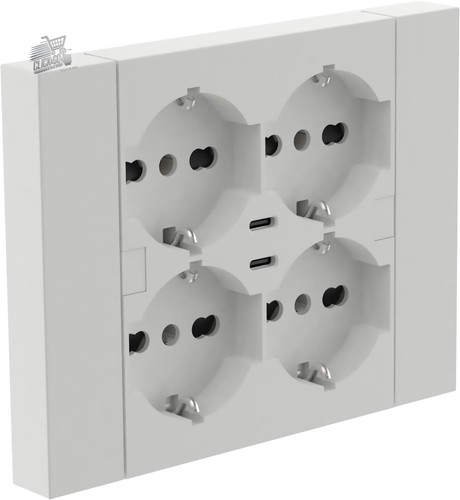Wall mounted multi outlet - mounted,