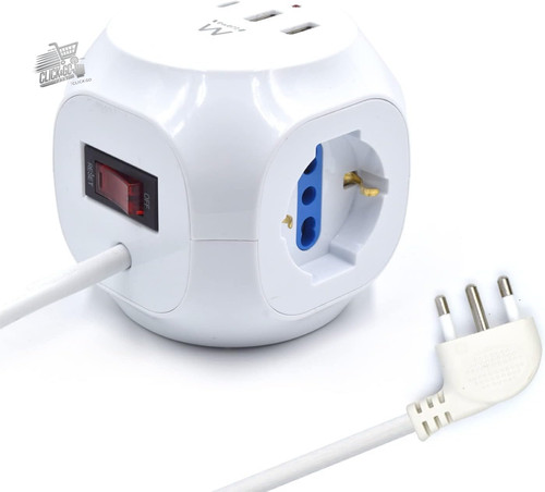 Multi outlet cube - outlet, schuko